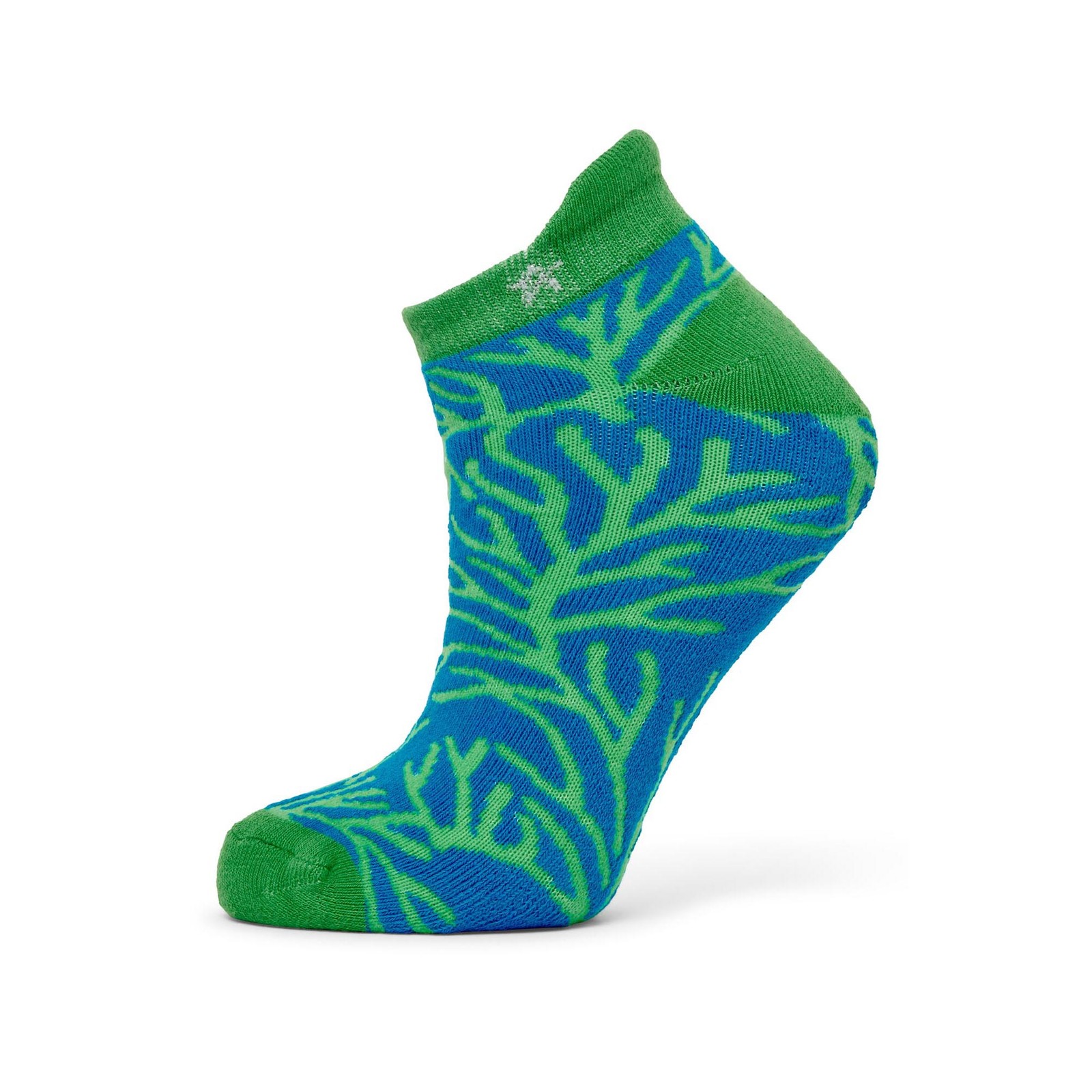 Swing Out Sister 2 Pair Pack of Cotton Rich Ankle Socks in Ocean Bloom