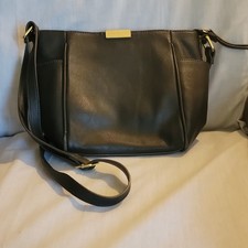 Vintage Liz Claiborne Women's Black Crossbody Bag Purse Pre-owned