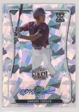 2020 Leaf Metal Draft Silver Crystals Carson Tucker #BA-CT1 Auto no9