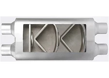 Different Trends 8D25D25-17 Flowsound Steel Muffler 2.5" Diameter Duel In/Out