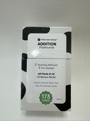 Think Tank Scholar: Addition Flashcards 5 Teaching Methods 5 Fun Games NEW
