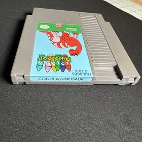Color a Dinosaur NES game Great Condition Cart Nintendo