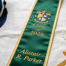 Embroidered Graduation Stole, Custom Name Sash, Class of 2026 Nursing Stole