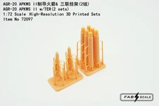 FAB FA72097 1:72 AGR-20 APKWS Il Guide Rocket w/TER (2 stes)  3D Printed Sets