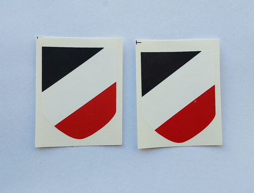2PCS WW2 WWII German M35 M40 M42 Helmet Decals Stickers | eBay