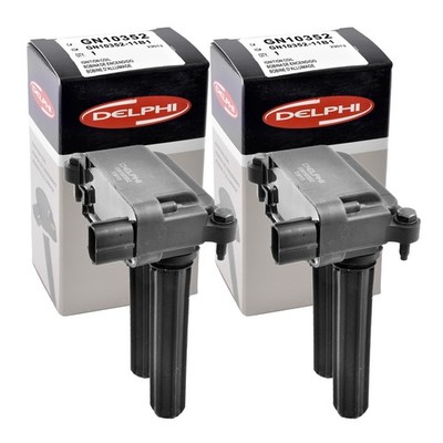 Set of 2 Delphi Ignition Coil GN10352 For Chrysler Dodge Jeep Ram 1500 2005-2018