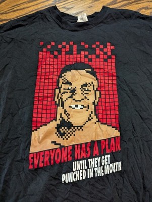 Mike Tyson Everyone Has a Plan SHIRT (XL) 8 bit Punch Out Parody
