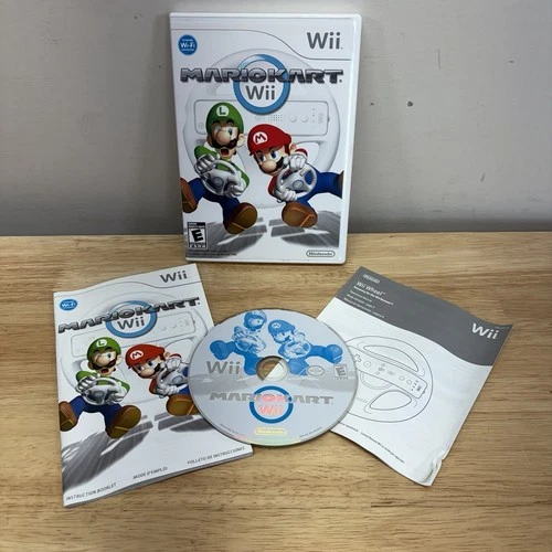 Mario Kart Wii (Nintendo, 2008) CIB Complete w/ Manual - Tested & Working
