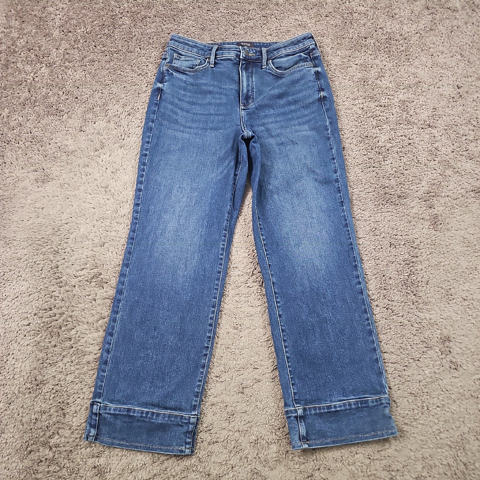 Womens 6 Straight Relaxed Stretch Lift Tuck Bailey Trouser 2