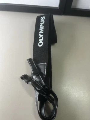 Olympus Camera Neck And Shoulder Strap Black Silver Design - Image 1 of 4