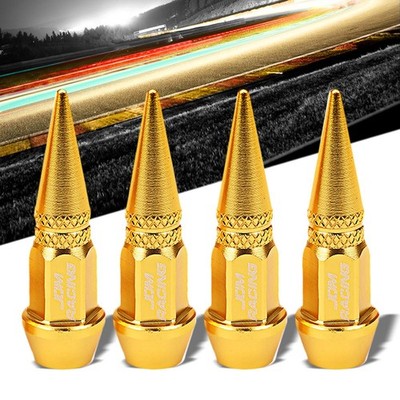 BFC Universal 45MM Height Gold Spike Tire Wheel Rim Valve Air Stems Cap Cover