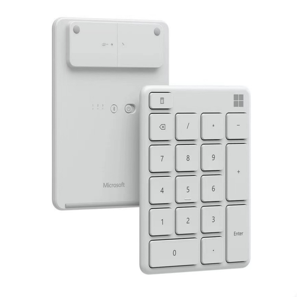 Microsoft Number Pad, Numeric keypad Glacier, White/ Black - 23O