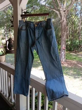 Quik Jeans ByQuicksilver Mens 34 Blue Denim Relaxed Fit Medium Wash