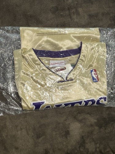 Camiseta Mitchell & Ness Kobe Bryant Los Angeles Lakers Gold HOF Auténtica Talla 44L - Imagen 12 de 12