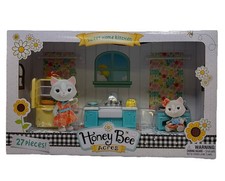 Honey Bee Acres Sweet Home Kitchen 27 Pieces Playset Dollhouse Furniture NEW