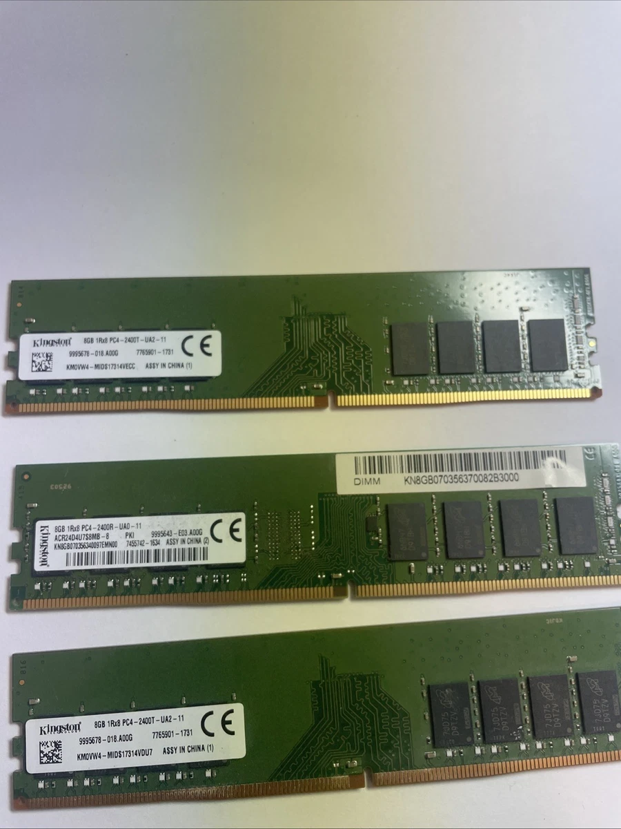 25+ Kingston DDR4 SDRAM 8 GB Capacity per Module Memory (RAM) for