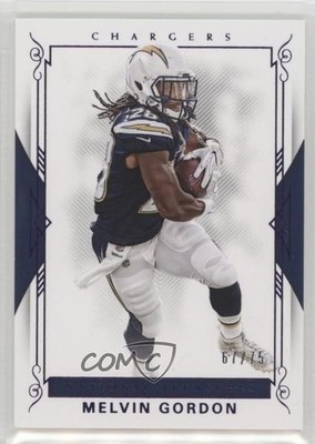 2017 Panini National Treasures Purple 67/75 Melvin Gordon #76 0q3
