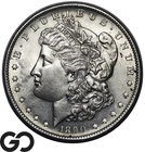 1890-S Morgan Silver Dollar Coin, Choice BU++ Lustrous White Tougher Date