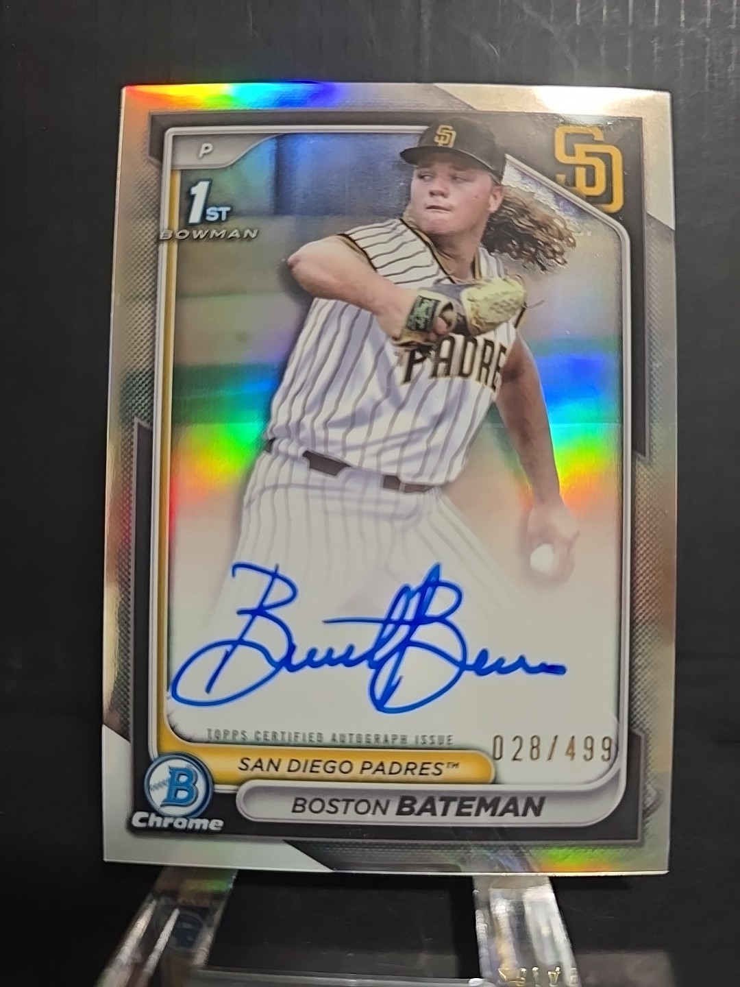 2024 Bowman Draft - Chrome Autographs Boston Bateman #CPA-BBA Refractor /499