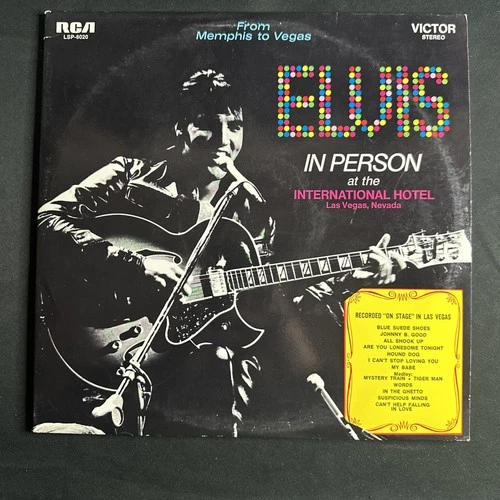 Elvis Presley In Person -Elvis Back in Memphis 2LP  LSP-6020 Vinyl