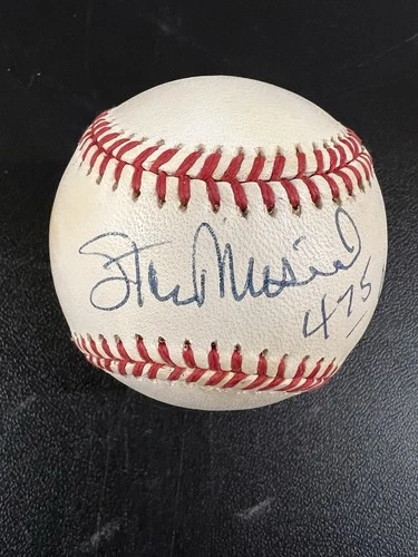 Stan Musial Autographed Signed Baseball Cardinals HOF 475 Home Runs