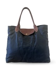 LONGCHAMP Le Pliage Tote Bag in dark gray Nylon preowned From Japan Foldable