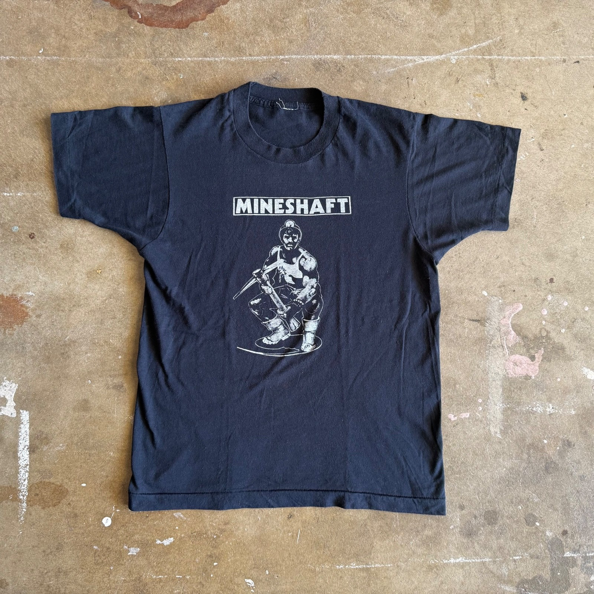 80s MINESHAFT vtg tシャツ ゲイバー Queen 70s - 80s VINTAGE THE MINESHAFT NYC GAY & LEATHER BAR T-SHIRT SZ M