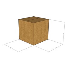 5 5x5x5 Kraft Brown Corrugated Shipping Boxes 32 ECT Single-Wall New
