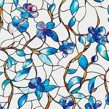 Window Privacy Film Stained Glass Decorations Static Clings Window Tint Stickers