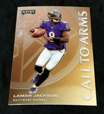 2020 Panini Playoff Football Lamar Jackson #CA-2 Call to Arms Baltimore Ravens