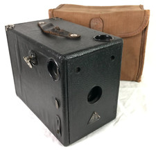 APM APEM BOX 116 ROLL FILM CAMERA 6.5X11CM BLACK *NICE & RARE* APEM ON HANDLE