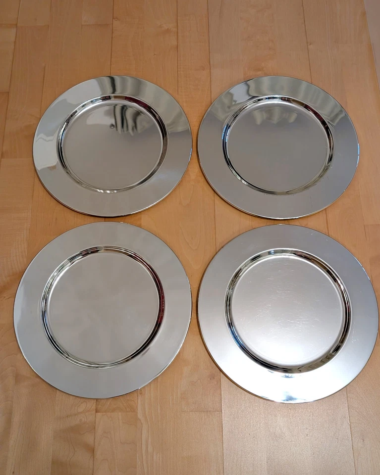 HOGRI 4 Platzteller versilbert