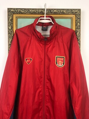 Vintage Nike Arsenal 90s Windbreaker Jacket Gunners Soccer