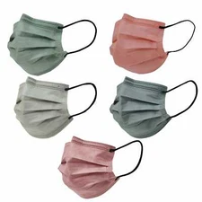 50 Assorted 3 Layer Breathable Disposable Face Masks Protective Covers