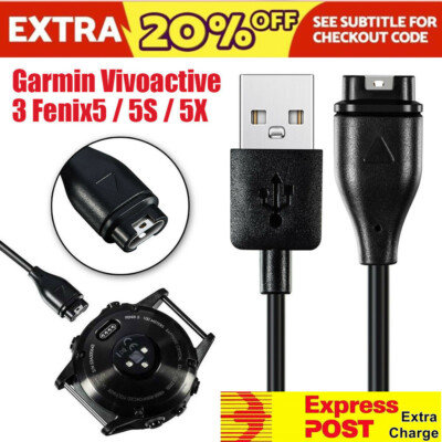 USB Charger Charging Cable For Garmin Vivoactive Fenix 5S