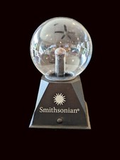 Vintage 1990s Plasma Electricity Ball 5" Black Smithsonian Normal Mode