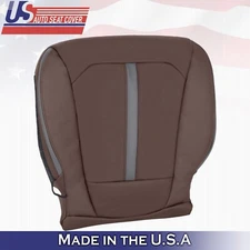 2015 to 2020 For Ford F150 Platinum Driver Bottom Perforated Leather Cover Brown