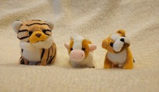 TIGRE, MUCCA, BULLDOG PUPAZZI PELUCHE TRUDI CON ETICHETTA ORIGINALE - VINTAGE