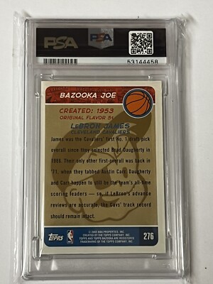 LEBRON JAMES 2003-04 TOPPS BAZOOKA #276 RC ROOKIE GOLD CAVALIERS