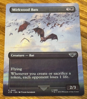 mtg cards like mirkwood bats TCG C 0546 LTR Foil NM True Believers Gaming and Collectibles Flying Whenever you create or sacrifice a token MIRKWOOD BATS X4 The Lord