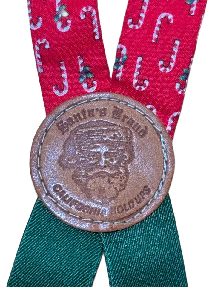 Vintage Santa Christmas Suspenders “Santa’s Brand” By California Holdups 1980s - Image 2 of 4