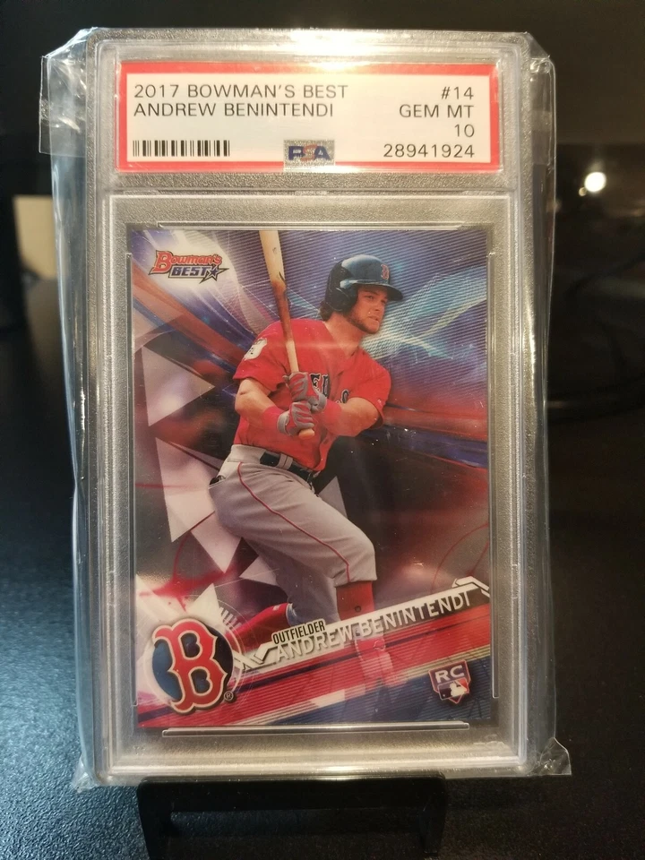 2017 ANDREW BENINTENDI BOWMAN'S BEST ROOKIE #14 PSA GEM MT 10 PRISTINE. - Image 2 of 4