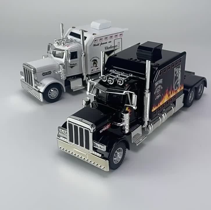 1:24 Diecast Vehicle for Peterbilt Heavy Truck 389 Model Truck Toy
