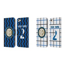 CUSTOMIZED INTER MILAN 2020/21 CREST KIT LEATHER BOOK CASE FOR APPLE iPOD TOUCH