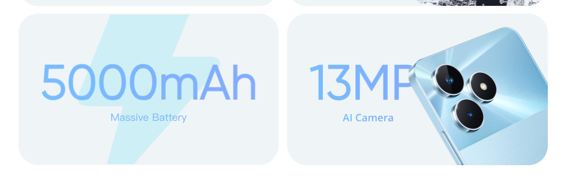 Realme Note 50 4G LTE Midnight Black - 4GB RAM - 128GB ROM - Unlocked - NEW