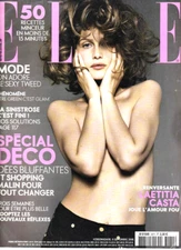 ELLE FRANCE 2008 LAETITIA CASTA BIANCA BALTI VALENTINA ZELYAEVA FASHION BEAUTY 