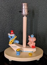 Vintage Nursery Originals Lamp Night Light SS Owl Boat Bees Adorable Works 1971