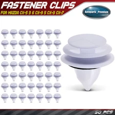 50Pcs 9mm Nylon Trim Panel Retainer Clips for Mazda CX-5 3 6 CX-9 5 CX-3 CX-7