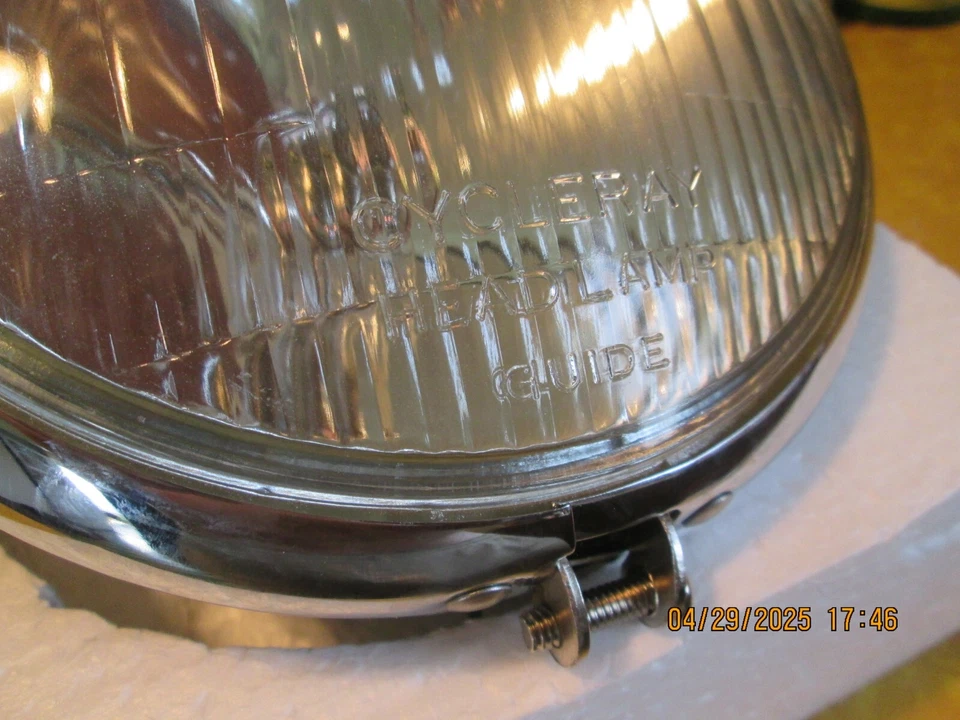 Faro Harley Panhead Knucklehead Flathead EL WL ULH 45 Springer Cycleray Foto 2 de 4