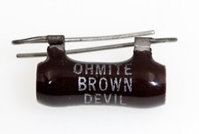 Ohmite 7K ohm, 8 watt, 5 1547 Brown Devil vitreous enameled resistor, Lot of 5